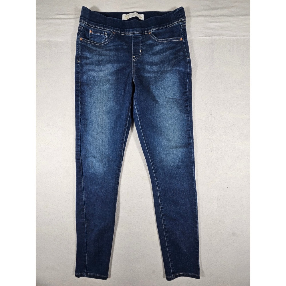 Signature by Levi Strauss Totally Shaping Pull-On Skinny Jeans Dark Wash 10M